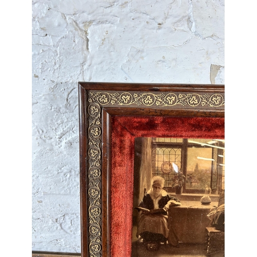 257 - A 19th century framed crystoleum - approx. 31cm high x 38cm wide