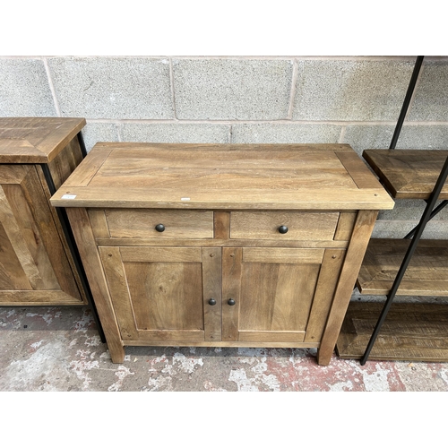 5 - A mango wood sideboard - approx. 86cm high x 100cm wide x 45cm deep