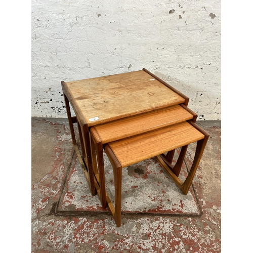 81 - A mid 20th century G Plan Quadrille teak nest of tables