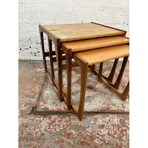 81 - A mid 20th century G Plan Quadrille teak nest of tables