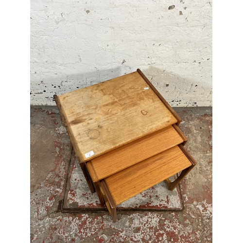 81 - A mid 20th century G Plan Quadrille teak nest of tables