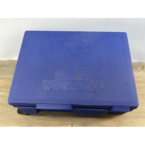 403 - A Games Workshop carry case containing Warhammer Age of Sigmar Battleforce Ironjawz Thunderfist sixt... 