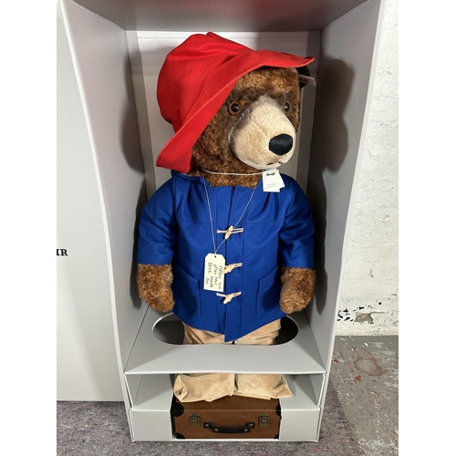 415 - A Steiff limited edition of 350 floor standing life size Paddington bear with original red felt hat,... 