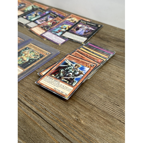 417 - A collection of 1990's Yu-Gi-Oh! trading cards to include First Edition Gem-Knight Master Diamond, F... 