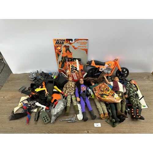 424 - A collection of Action Man figurines and accessories