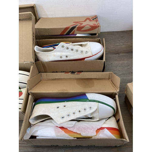 459 - A large collection of boxed women's trainers