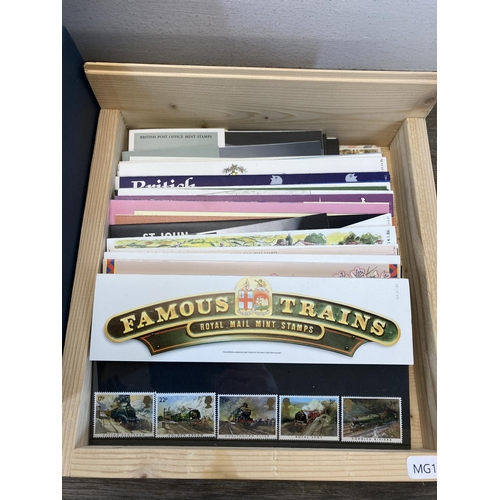 472 - A collection of Royal Mail Mint stamps and first day covers to include Famous Trains, Trafalgar, Isa... 