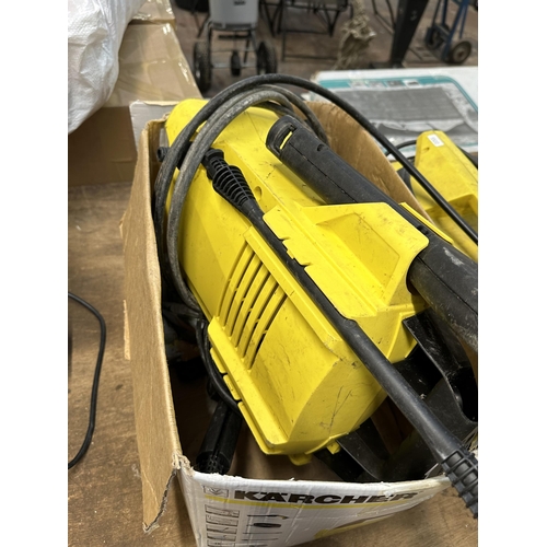 774 - Two Karcher pressure washers, one 411A and one K2 Compact