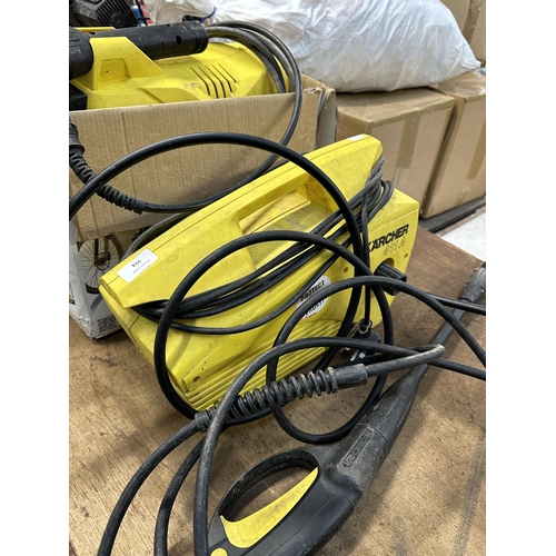 774 - Two Karcher pressure washers, one 411A and one K2 Compact