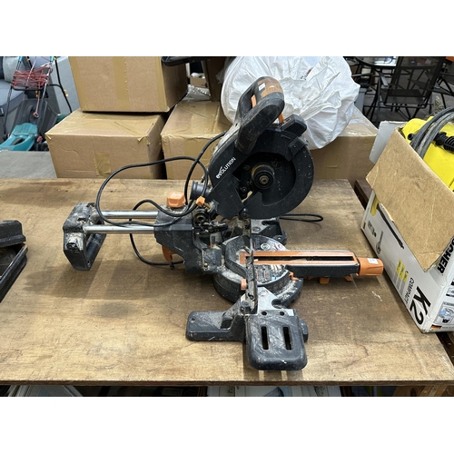 775 - An Evolution R185 multi material 185mm TCT sliding mitre saw