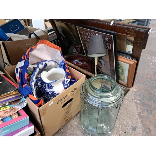 846 - A large collection of house clearance items to include Lego, Dixons World of Photography books, cera... 