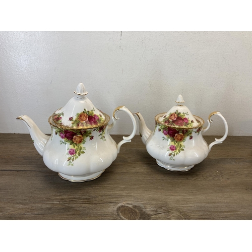 342 - A collection of Royal Albert Albert Old Country Roses bone china to include six teacups, two teapot,... 