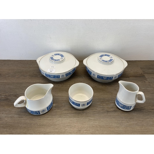 367 - A collection of Wood & Sons Lucerne dinnerware