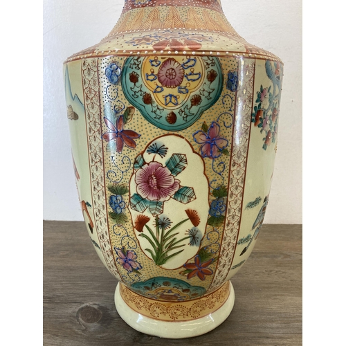 371A - A Chinese porcelain vase - approx. 60cm high