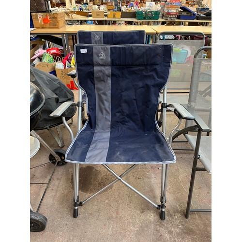 813A - A pair of Eurohike folding camping chairs