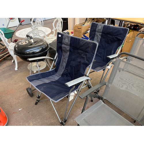 813A - A pair of Eurohike folding camping chairs