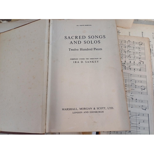 683 - A collection of antique and vintage sheet music to include Annie's Song, Summer Nights, Three Times ... 