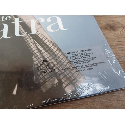 657 - Ten LP vinyl records with three sealed titles, Frank Sinatra 'Ultimate', Eagles 'Hotel California' a... 