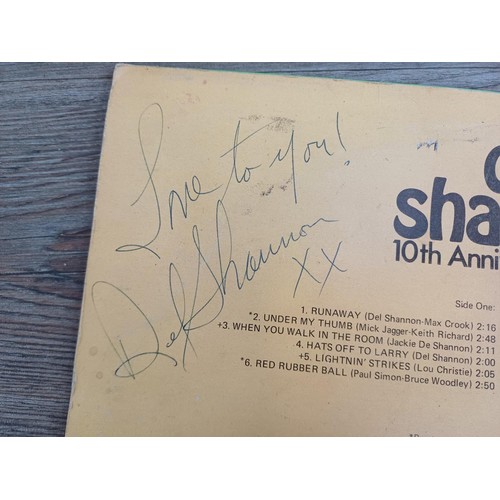 669 - A signed Del Shannon 10th Anniversary LP - see condition report for vendor's provenance