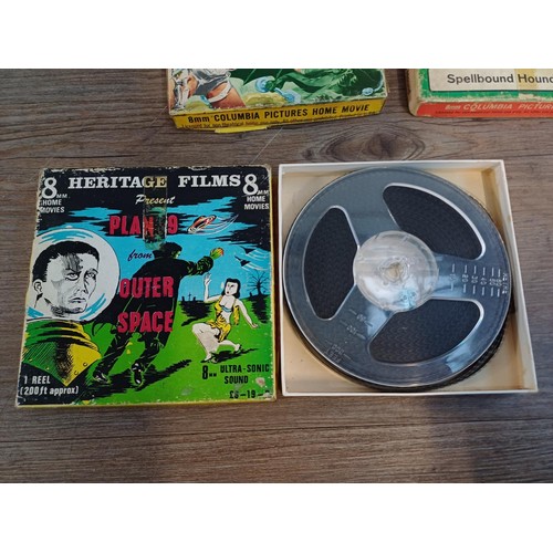 678 - A collection of cassettes, LP vinyl records and 8mm films to include The Undead, Adventures of Batma... 