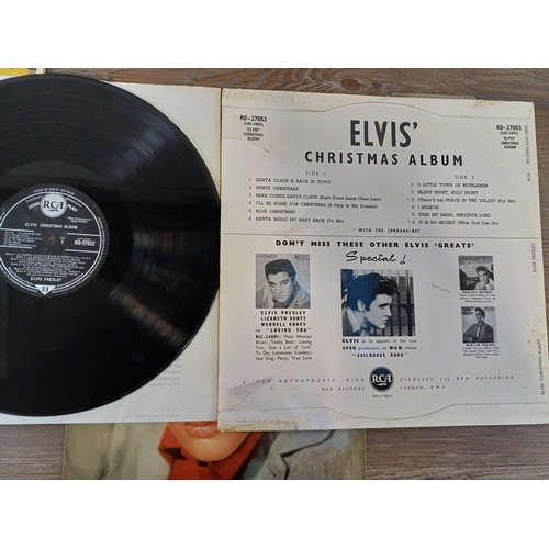 681 - Seven Elvis Presley vinyl records, 'Rock 'n' Roll' (CLP1093), 'No.2' (CLP 1105), 'Christmas Album' (... 