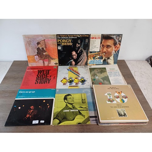 685 - A collection of LP vinyl records to include Stan Getz, The Dave Brubeck Quartet, Diana Ross, Dionne ... 