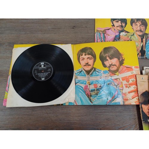 688 - Eight The Beatles LP vinyl records to include 'For Sale' mono and stereo, two 'Sgt. Peppers Lonely H... 