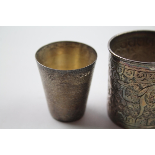 2273 - Two .925 silver cups - approx. gross weight 72g