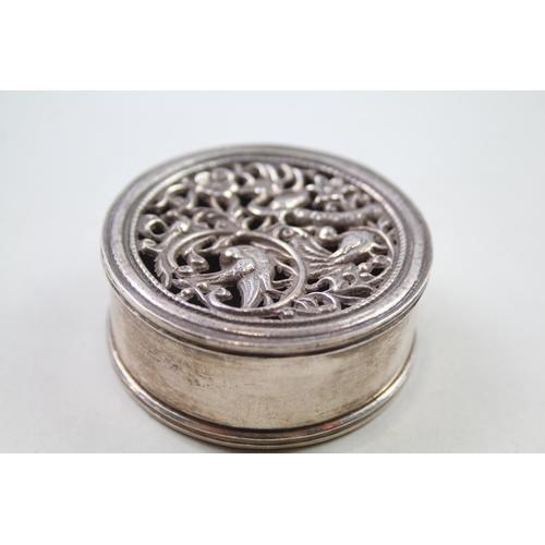 2274 - A .900 silver trinket box - approx. gross weight 56g