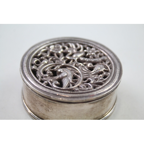 2274 - A .900 silver trinket box - approx. gross weight 56g