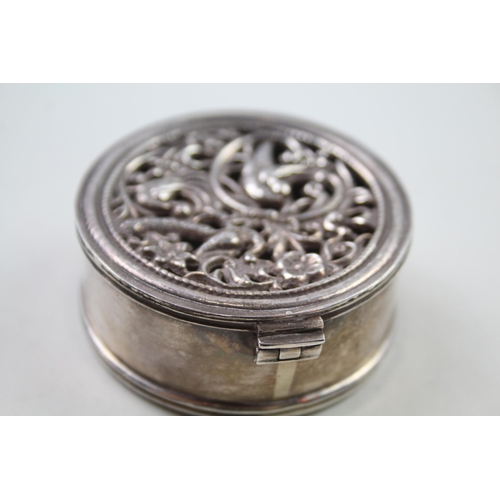 2274 - A .900 silver trinket box - approx. gross weight 56g