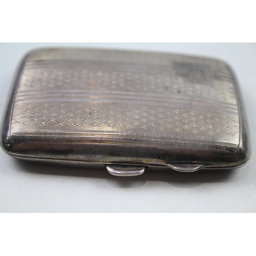 2275 - A William James Holmes hallmarked Birmingham sterling silver card case, dated 1926 - approx. gross w... 