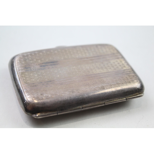 2275 - A William James Holmes hallmarked Birmingham sterling silver card case, dated 1926 - approx. gross w... 