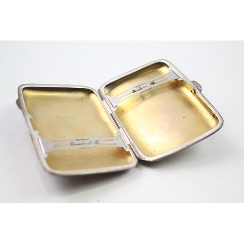 2275 - A William James Holmes hallmarked Birmingham sterling silver card case, dated 1926 - approx. gross w... 