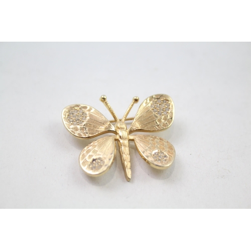 2436 - A Christian Dior butterfly design brooch - approx. gross weight 6g