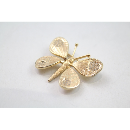 2436 - A Christian Dior butterfly design brooch - approx. gross weight 6g