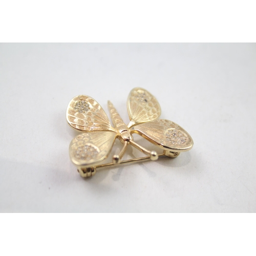 2436 - A Christian Dior butterfly design brooch - approx. gross weight 6g