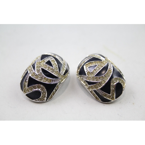 2459 - A pair of Christian Dior clip-on earrings - approx. gross weight 25g