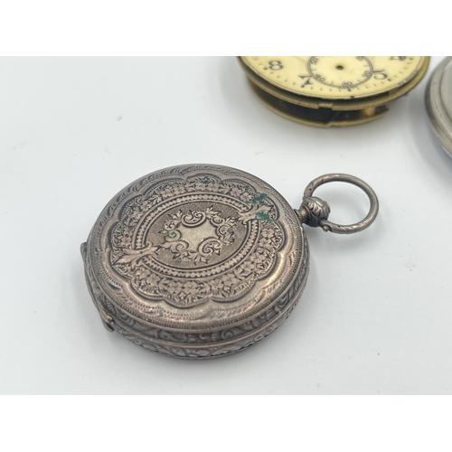 2326 - Two pocket watches, one late 19th/early 20th century .935 silver cased and one Federal - approx. gro... 