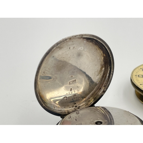 2326 - Two pocket watches, one late 19th/early 20th century .935 silver cased and one Federal - approx. gro... 