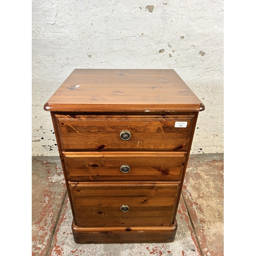 144 - A Ducal pine three drawer office filing cabinet