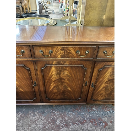 183 - A Bevan Funnell mahogany sideboard - approx. 85cm high x 147cm wide x 42cm deep