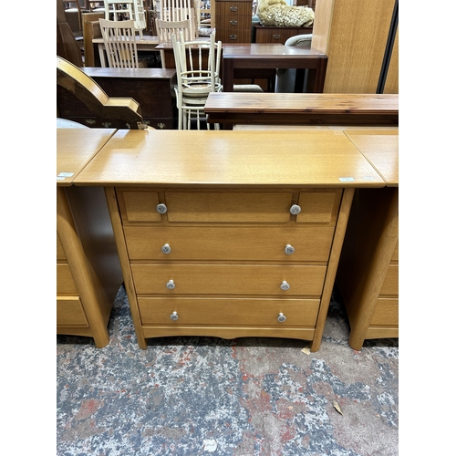 22 - A Bevan Funnell Mackintosh Range oak chest of drawers - approx. 75cm high x 85cm wide x 45cm deep