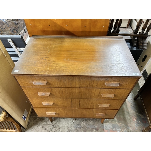 226 - A mid 20th century Gimson & Slater Ltd Vesper Furniture teak chest of drawers - approx. 93cm high x ... 