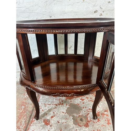 238 - A Regency style mahogany drinks cabinet - approx. 74cm high x 72cm wide x 48cm deep