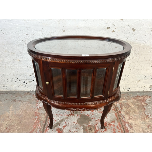 238 - A Regency style mahogany drinks cabinet - approx. 74cm high x 72cm wide x 48cm deep