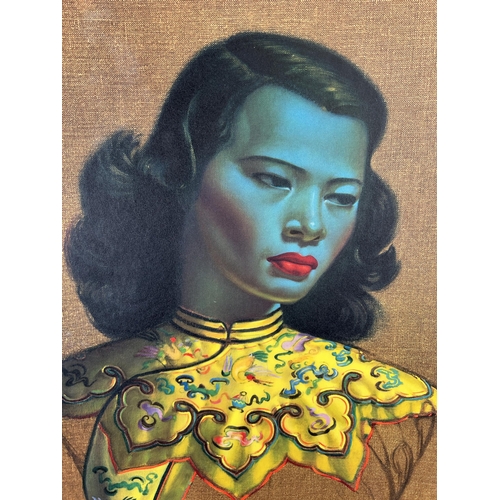 281 - A mid 20th century unframed Tretchikoff Chinese Girl print - approx. 61cm high x 51cm wide