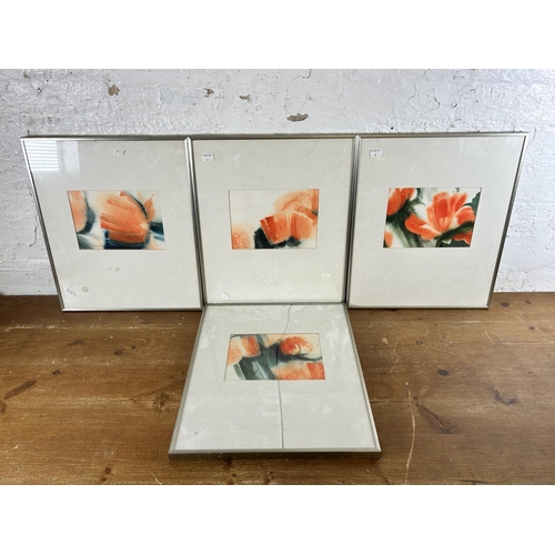 291 - Four framed Allan Bailey watercolours - approx. 43cm high x 37cm wide