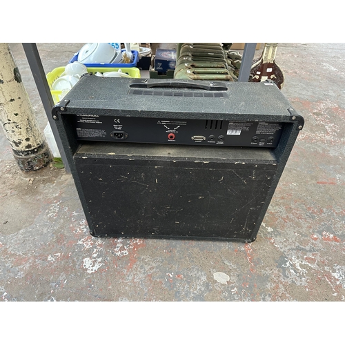 801 - Two items, one Marshall AVT100 Valvestate 2000 electric guitar amplifier and one box containing Tota... 