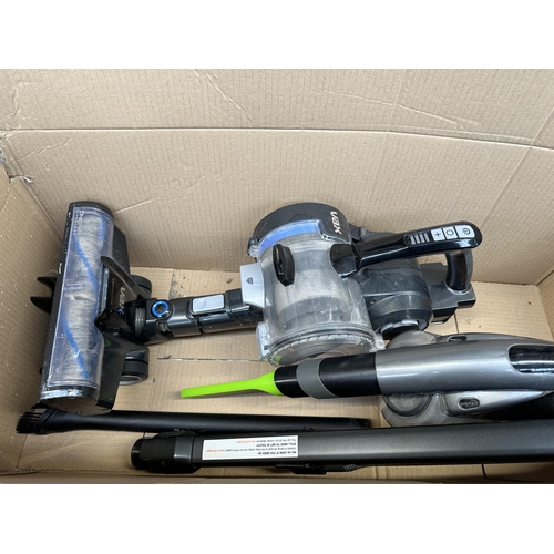 835 - Two cordless bagless handheld vacuum cleaners, one Vax Blade 4 with attachments and one Gtech